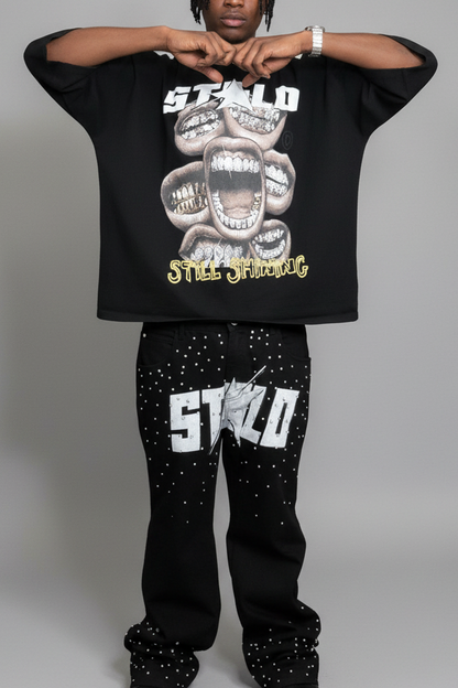 Stolo Clothing Co STILL SHINNING Oversized Cropped Boxy Tee