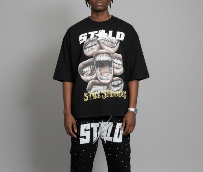 Stolo Clothing Co STILL SHINNING Oversized Boxy Tee