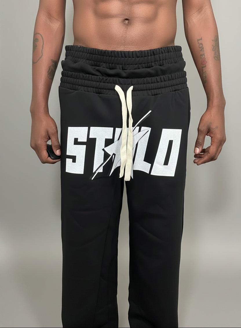 Stolo Clothing Co STARCHILD Double Waistband French Terry Wide-Leg Heavyweight Sweatpants (420 GSM)