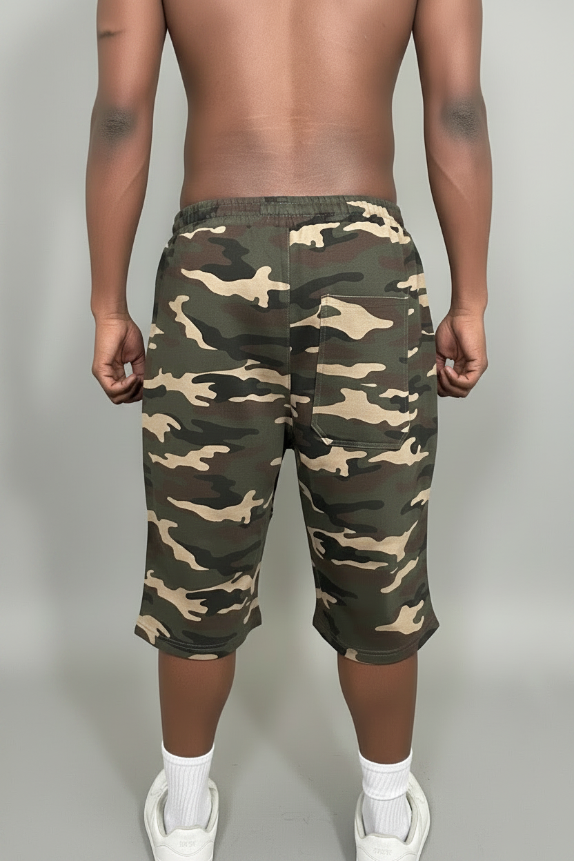Stolo Clothing Co STARCHILD ARMY CAMO French Terry Heavyweight Shorts (420 GSM)