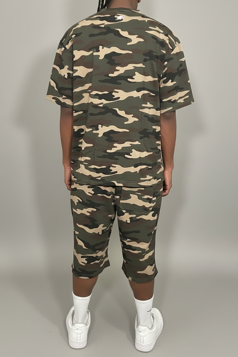 Stolo Clothing Co STARCHILD ARMY CAMO Heavyweight Cotton Oversized Tee (270 GSM)