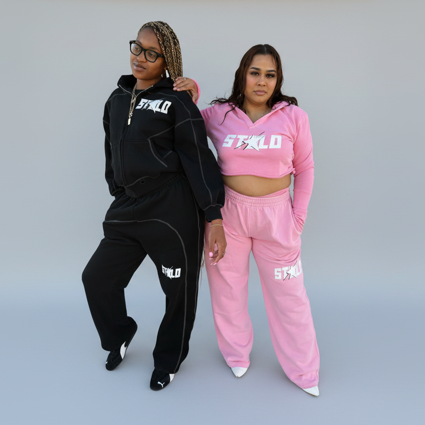 Stolo Clothing Co STARCHILD Stitched Boxy Fleece Zip Hoodie