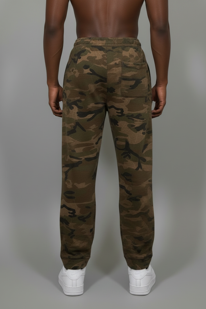 Stolo Clothing Co BIRDIES Camo Wide Leg Curve Blade Sweatpants (400GSM)