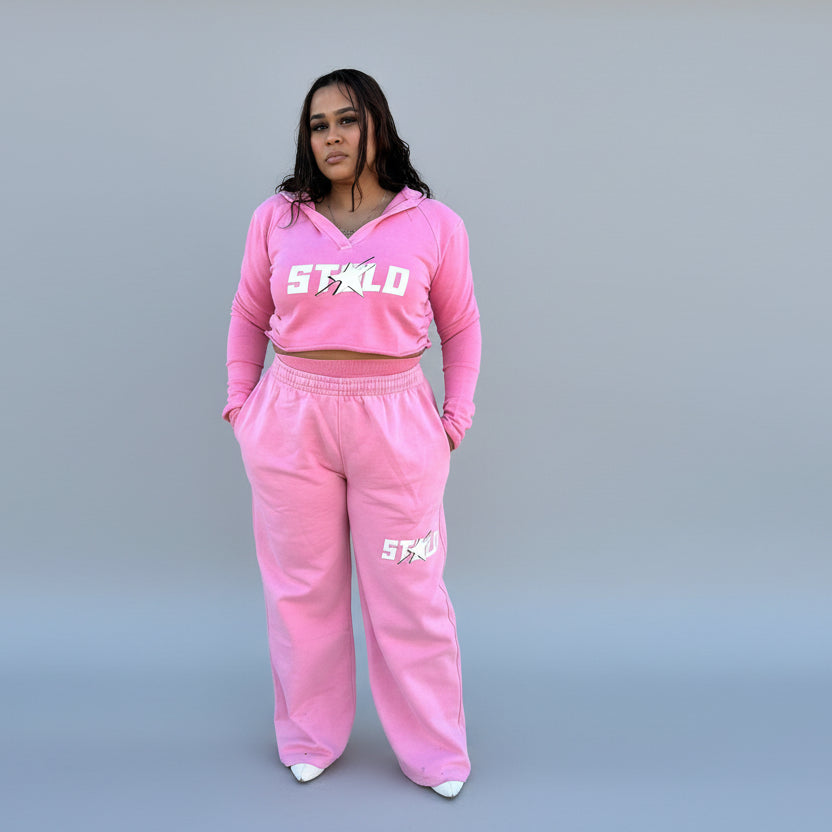 Stolo Clothing Co STARCHILD Double Waist Band Raw Edge Vintage Washed Baggy Sweatpants