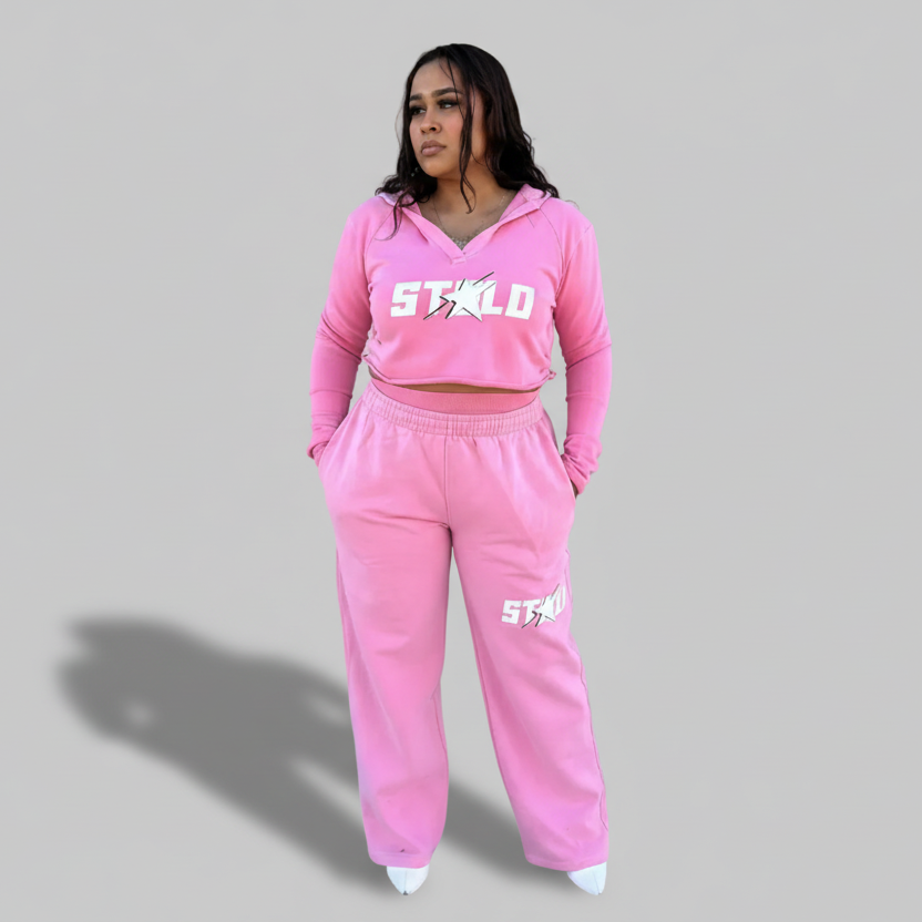 Stolo Clothing Co STARCHILD Vintage Washed Raw Edge Cropped Hoodie