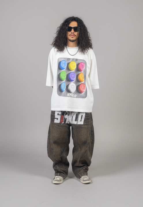 Stolo Clothing Co PAIN PILL Oversized Boxy Tee