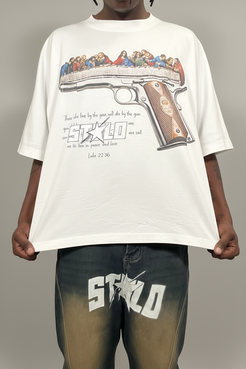 Stolo Clothing Co LUKE 22:36 Oversized Boxy Tee