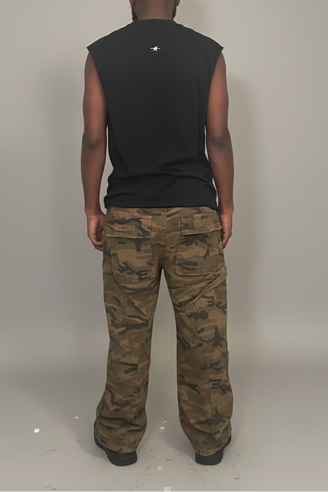 Stolo Clothing Co SKIED UP 2026 Raw Edge Cotton Tank Top Tee