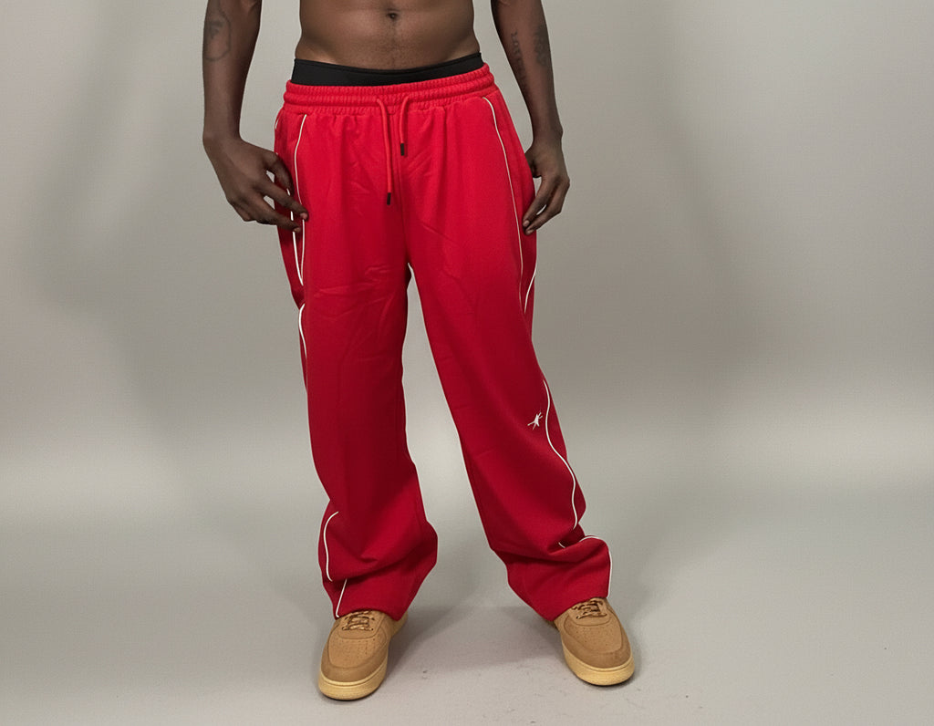 Stolo Clothing Co Essential Reflection Striped Straight-Leg Sweatpants