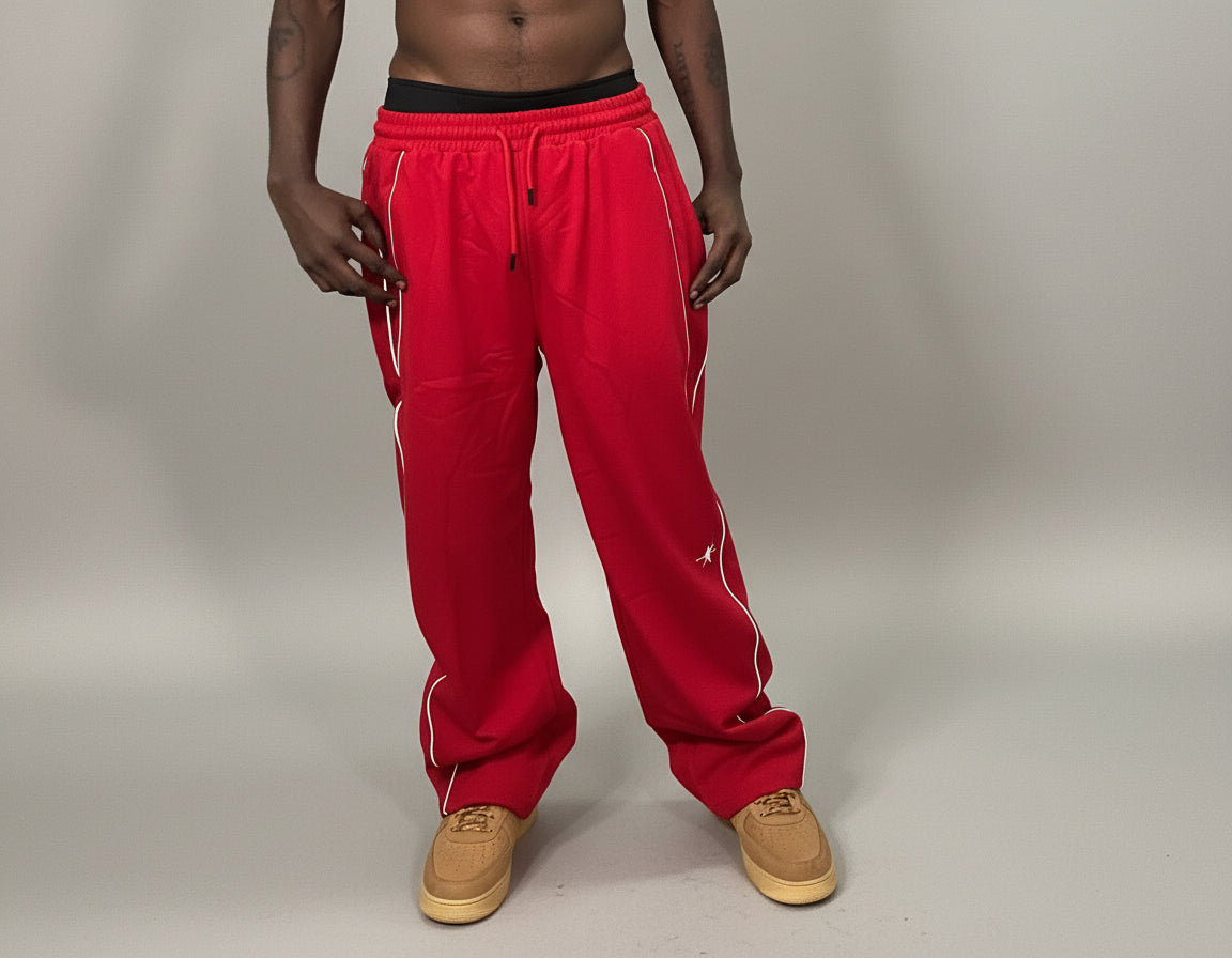 Stolo Clothing Co Essential Reflection Striped Straight-Leg Sweatpants