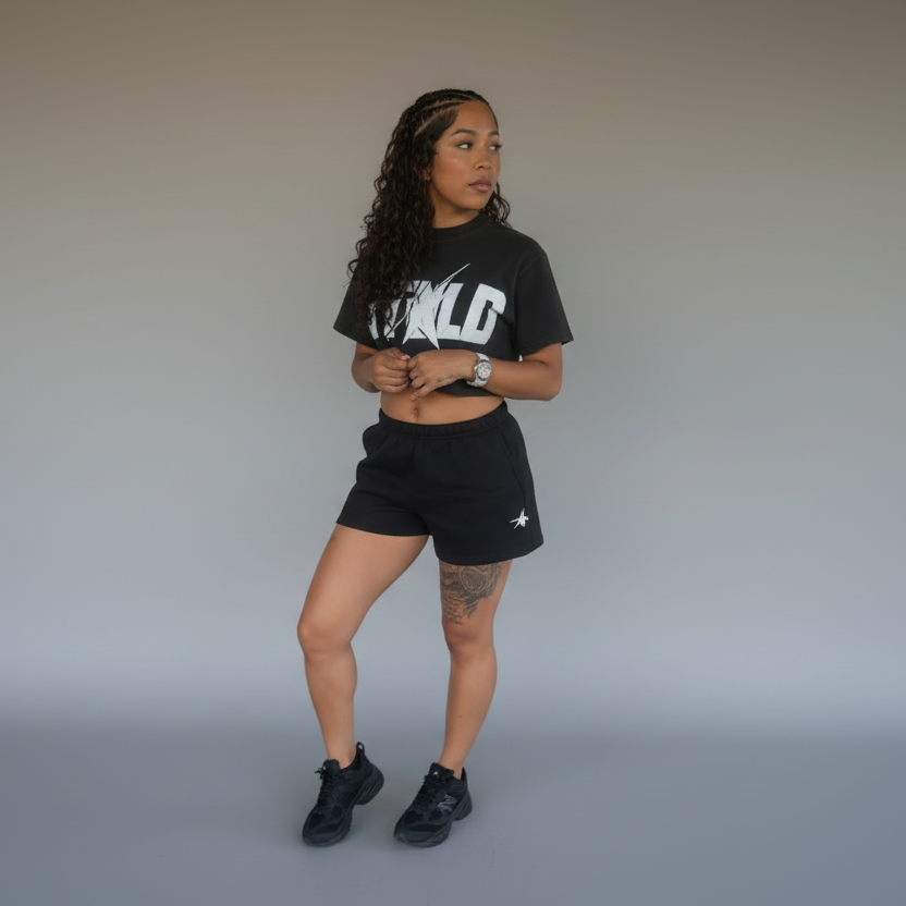 Stolo Clothing Co STARCHILD Washed Loose-Fit Heavyweight Cropped Tee (230 GSM)
