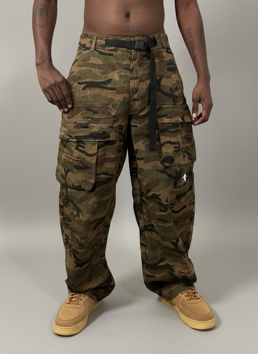 Stolo Clothing Co Essential Unisex Camouflage Baggy Jeans