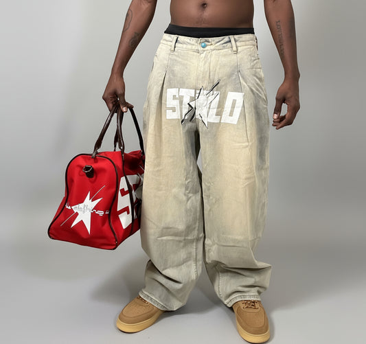 Stolo Clothing Co STARCHILD Baggy Faded Denim Jeans