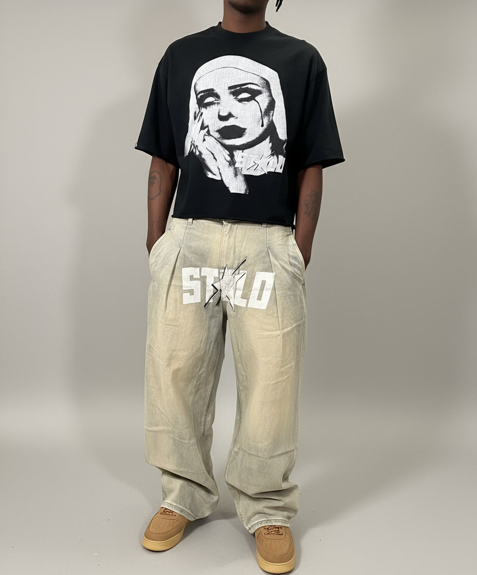 Stolo Clothing Co STARCHILD Baggy Faded Denim Jeans