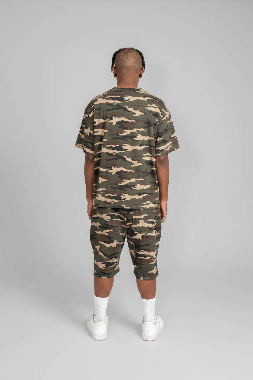 Stolo Clothing Co STARCHILD ARMY CAMO French Terry Heavyweight Shorts (420 GSM)