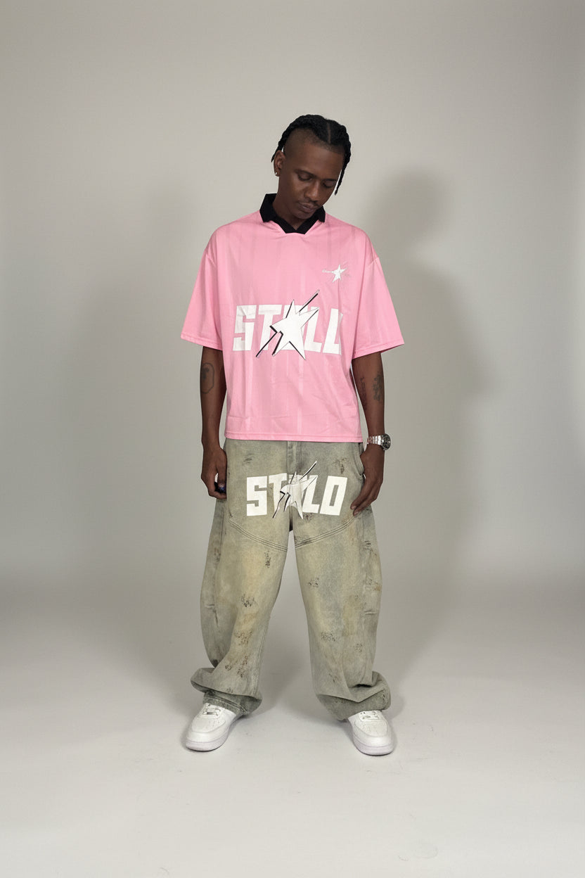 Stolo Clothing Co STARCHILD REBORN Striped Boxy Jersey Tee