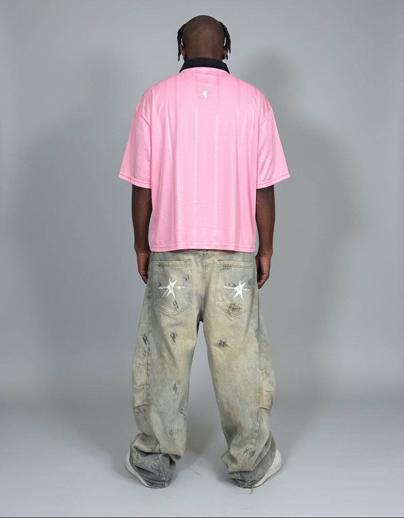 Stolo Clothing Co STARCHILD REBORN Striped Boxy Jersey Tee