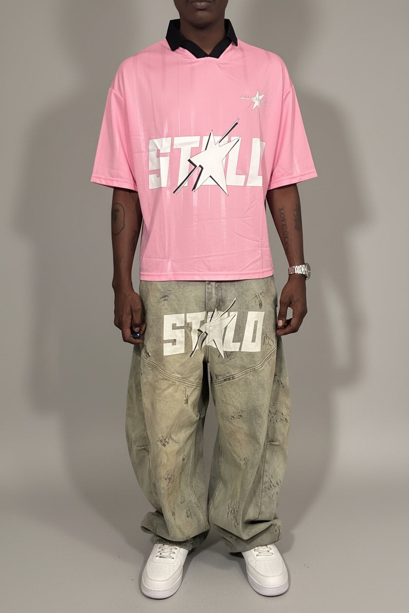 Stolo Clothing Co STARCHILD REBORN Striped Boxy Jersey Tee