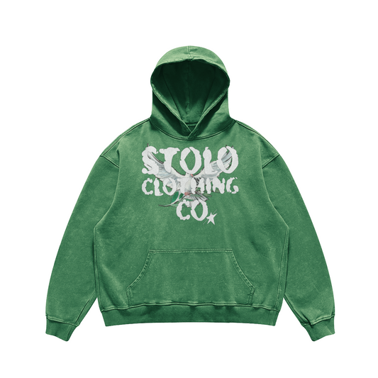 Limited Edition Stolo Clothing Co BIRDIES Sun-Faded Fleece Hoodie