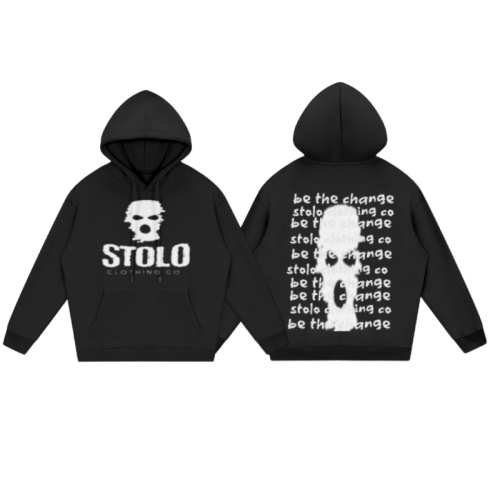 Stolo Clothing Co Mask On x Be The Change Fleece Hoodie