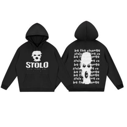 Stolo Clothing Co Mask On x Be The Change Fleece Hoodie