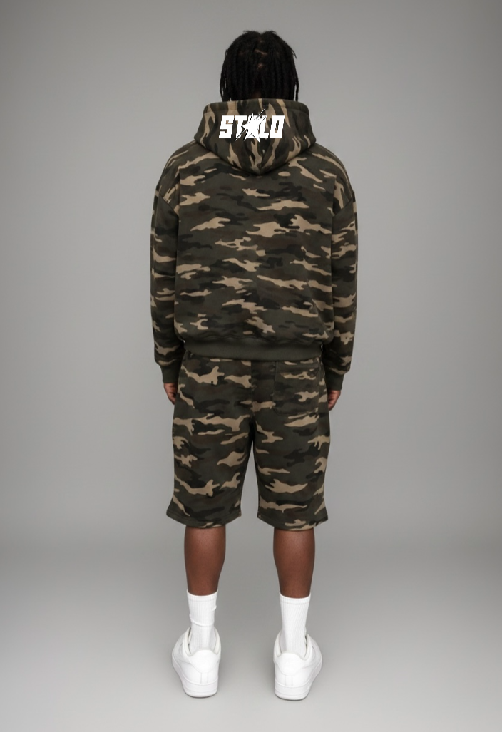 Stolo Clothing Co LOGO ARMY CAMO Heavyweight Hoodie (420 GSM)