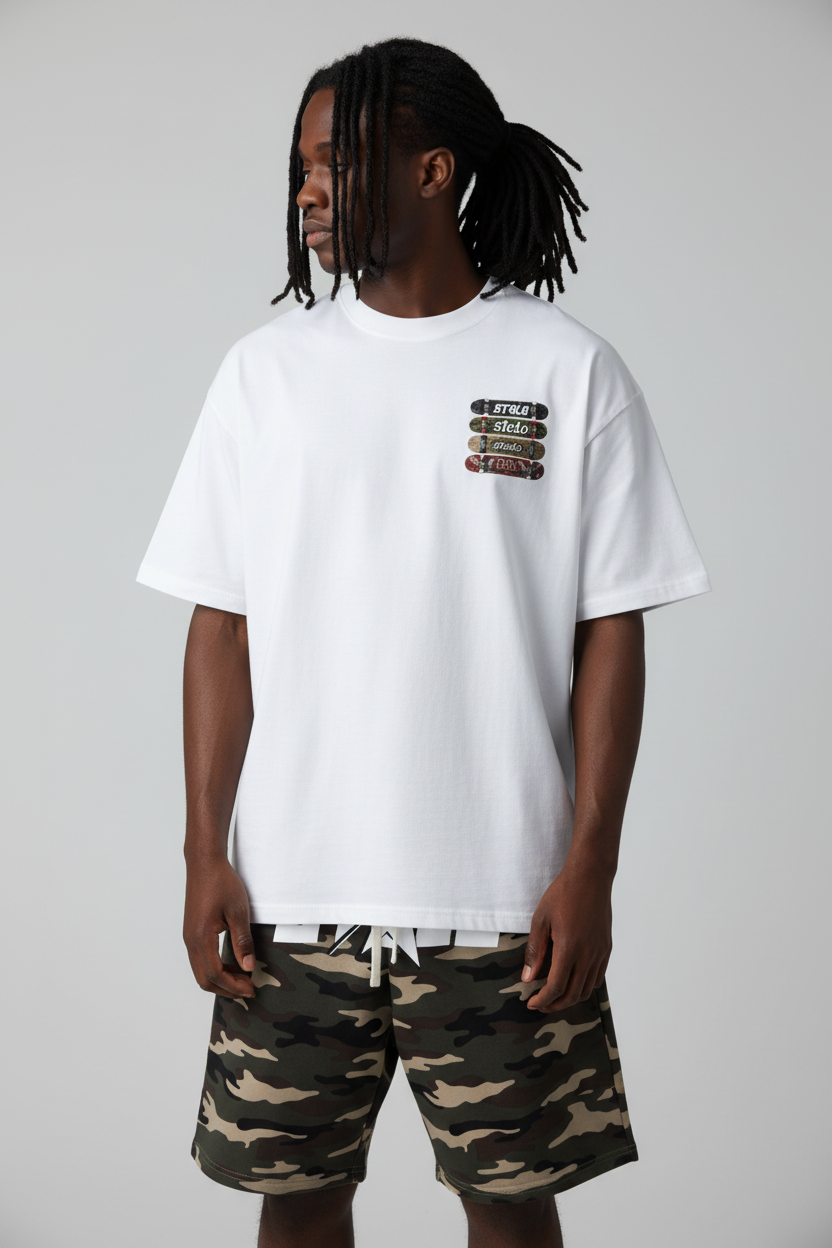 Stolo Clothing Co STOLO SKATE Oversized Drop Shoulder Tee