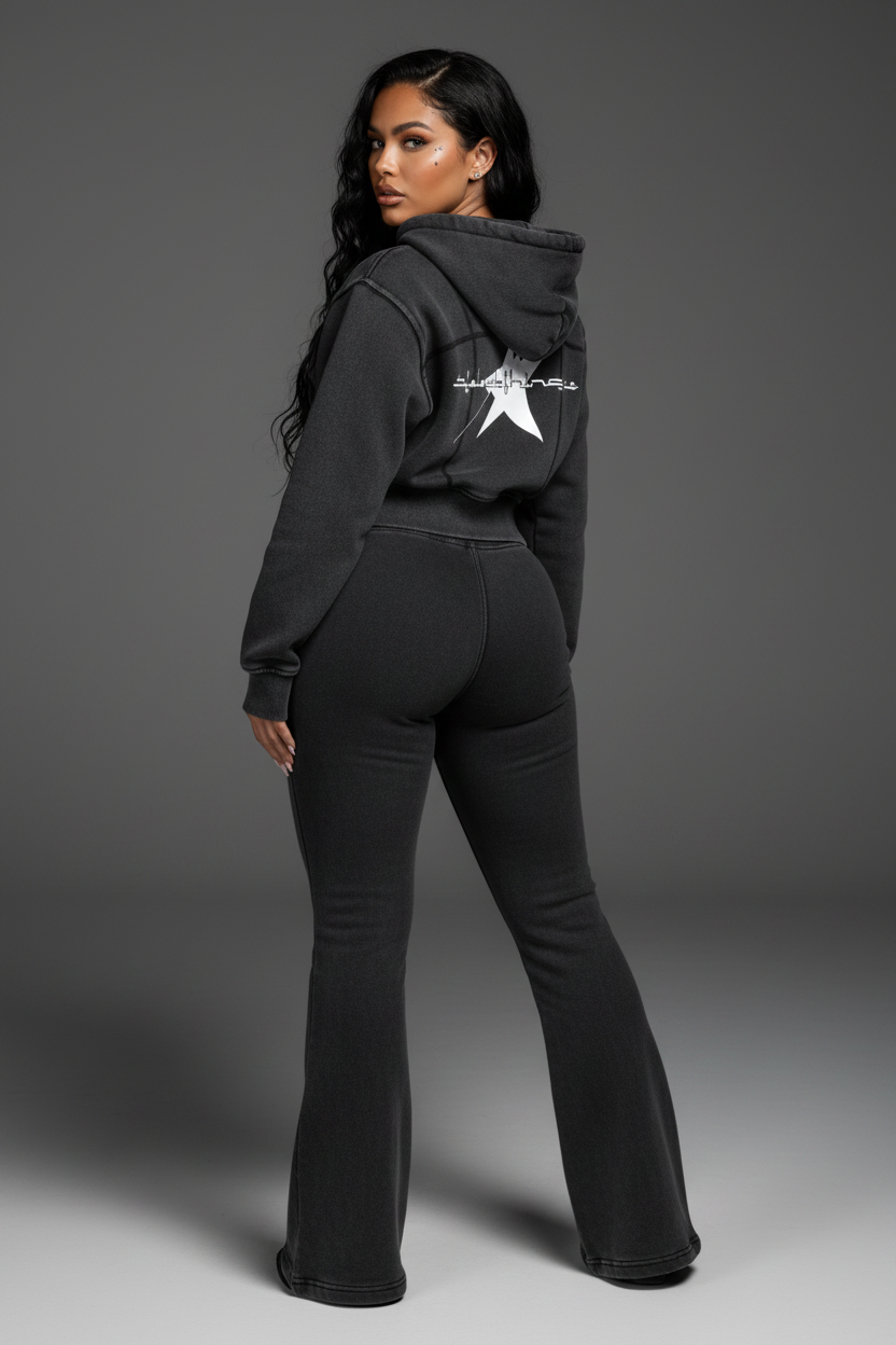 STOLO REBORN Vintage Washed Flare Fleece Set