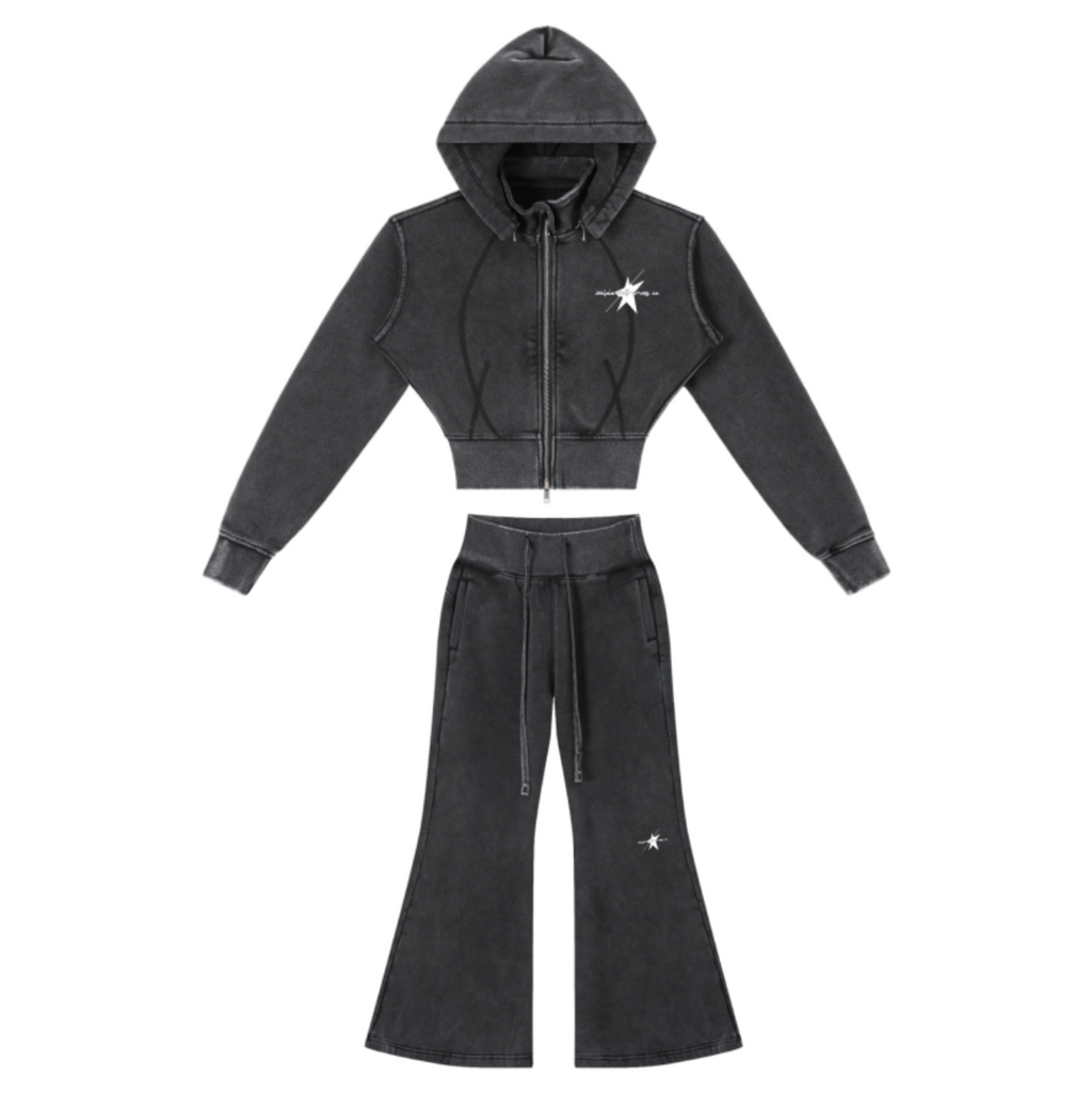 STOLO REBORN Vintage Washed Flare Fleece Set