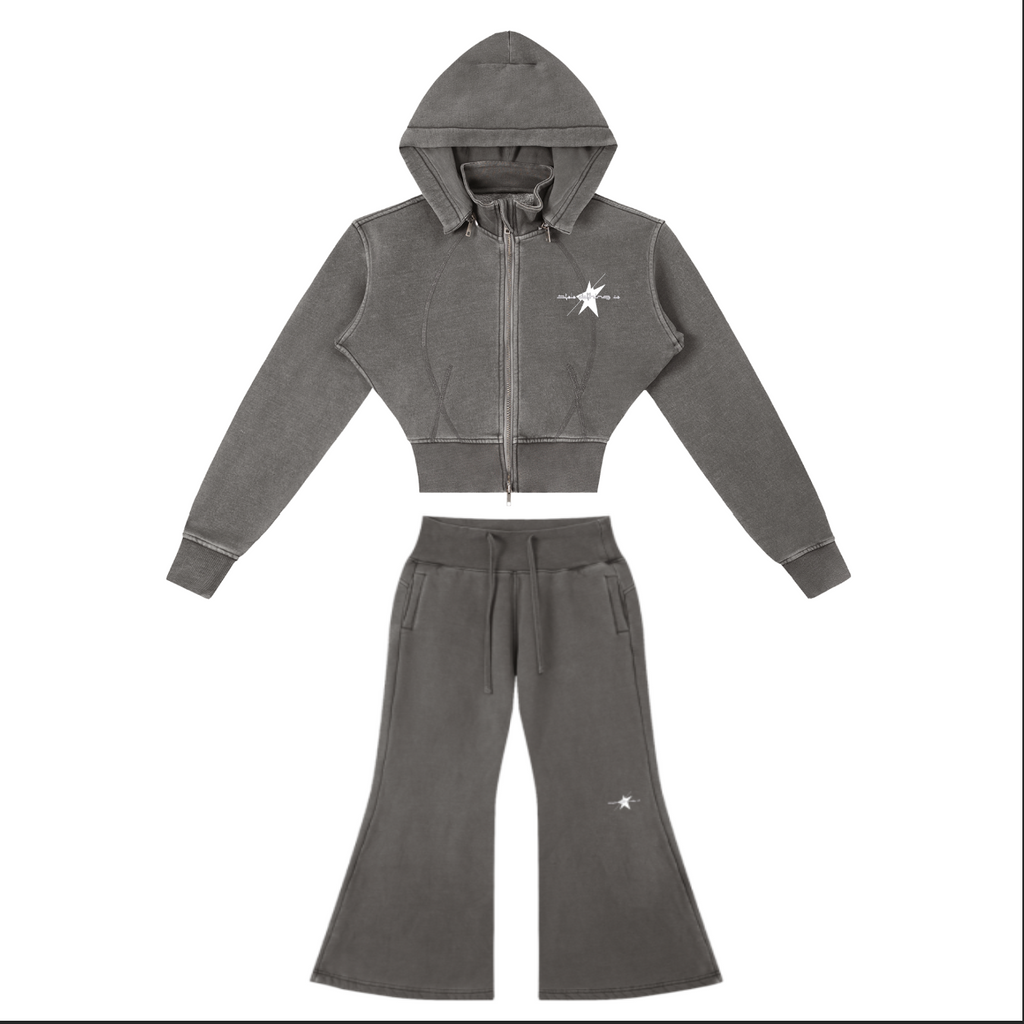 STOLO REBORN Vintage Washed Flare Fleece Set