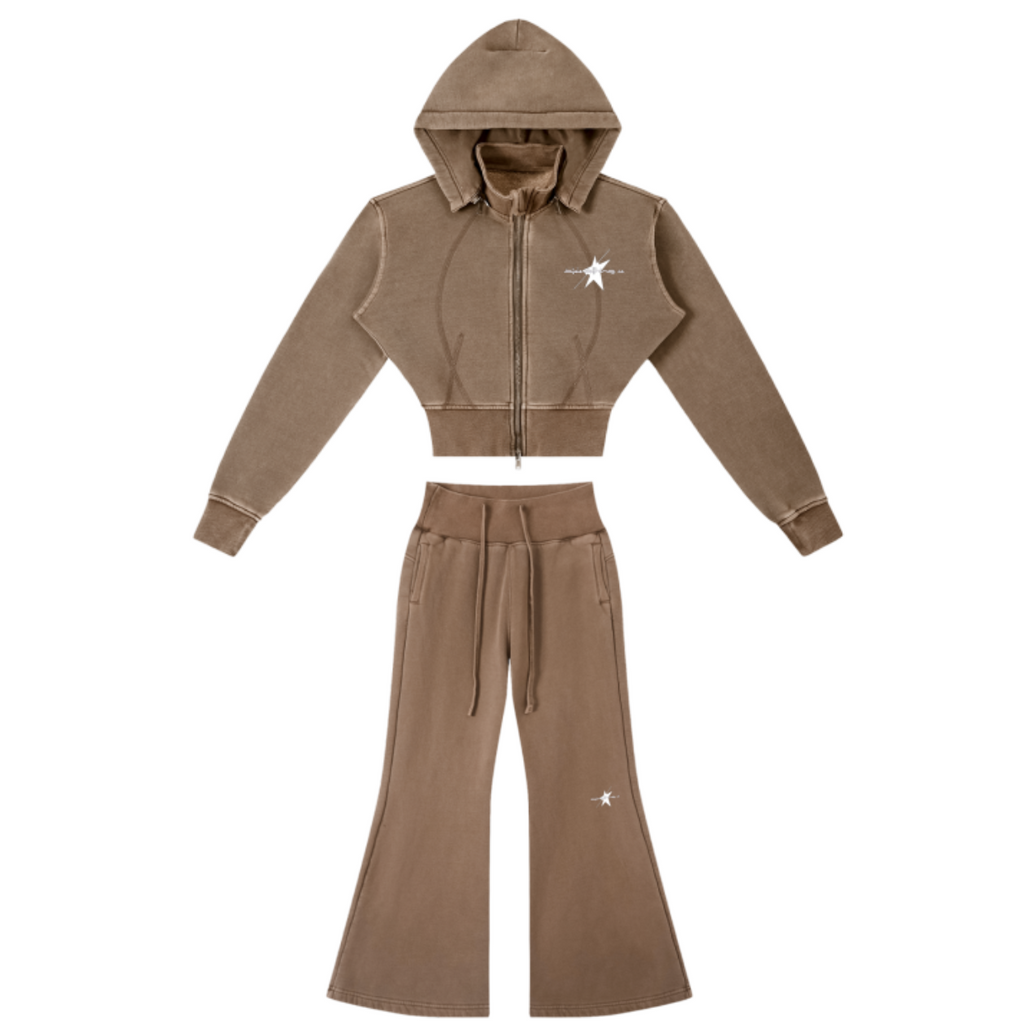 STOLO REBORN Vintage Washed Flare Fleece Set