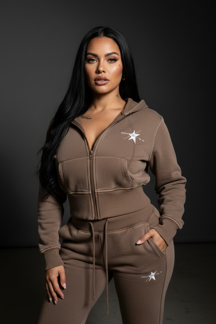 STOLO REBORN Vintage Washed Flare Fleece Set