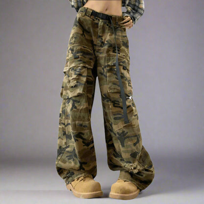 Stolo Clothing Co Essential Unisex Camouflage Baggy Jeans