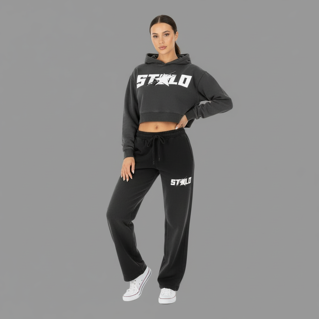 Stolo Clothing Co STARCHILD Cropped Vintage Washed Heavyweight Hoodie