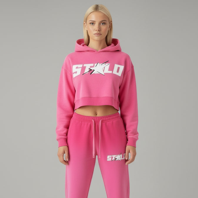 Stolo Clothing Co STARCHILD Cropped Vintage Washed Heavyweight Hoodie