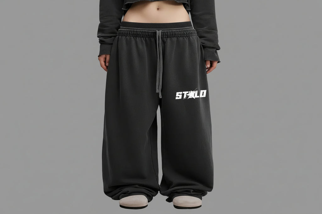 Stolo Clothing Co STARCHILD Double Waist Band Raw Edge Vintage Washed Baggy Sweatpants