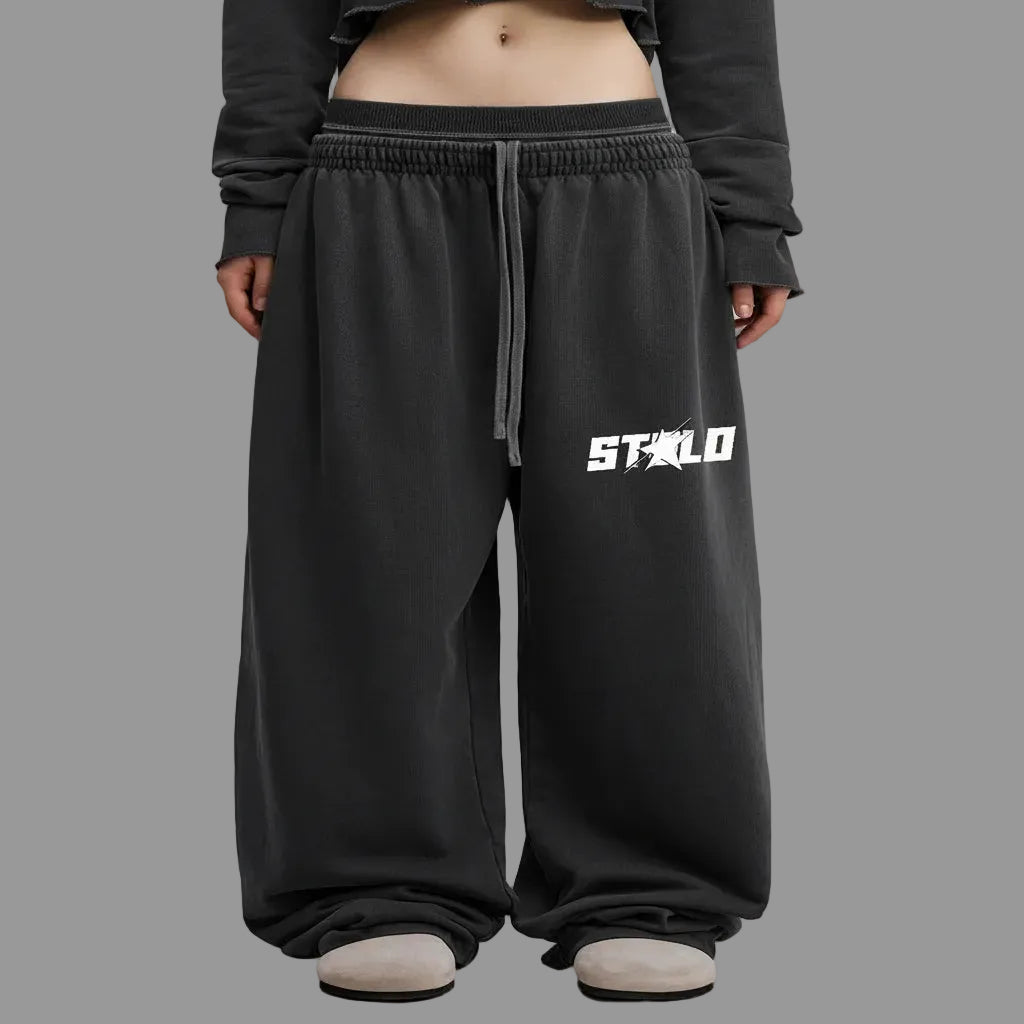 Stolo Clothing Co STARCHILD Double Waist Band Raw Edge Vintage Washed Baggy Sweatpants