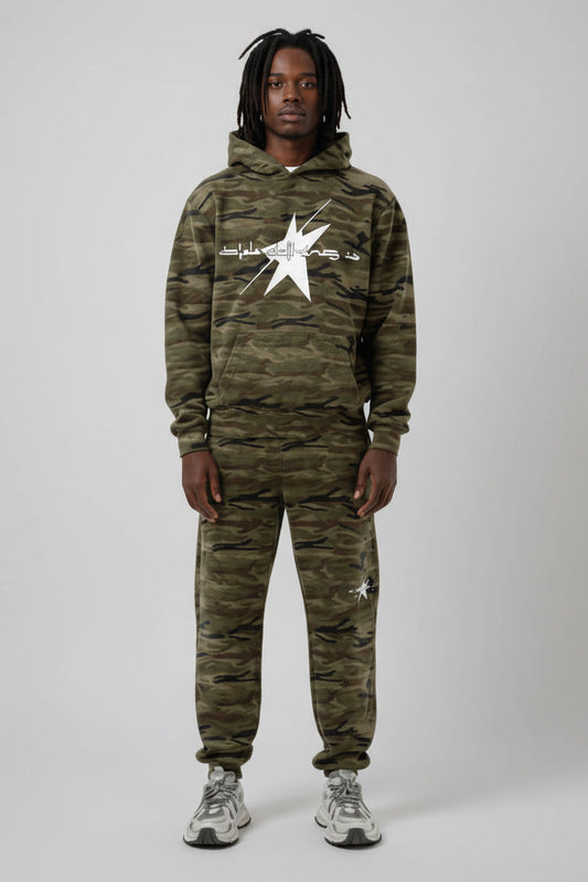 Stolo Clothing Co LOGO X STARCHILD Unisex Heavyweight Camo Hoodie (400GSM)