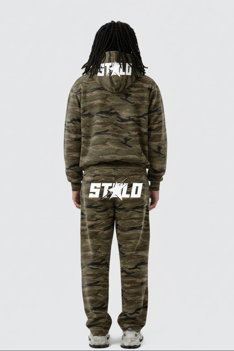 Stolo Clothing Co LOGO X STARCHILD Unisex Heavyweight Camo Hoodie (400GSM)