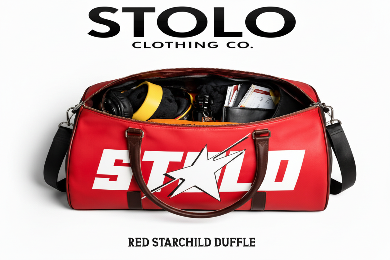 Stolo Clothing Co STARCHILD Red Duffle Bag