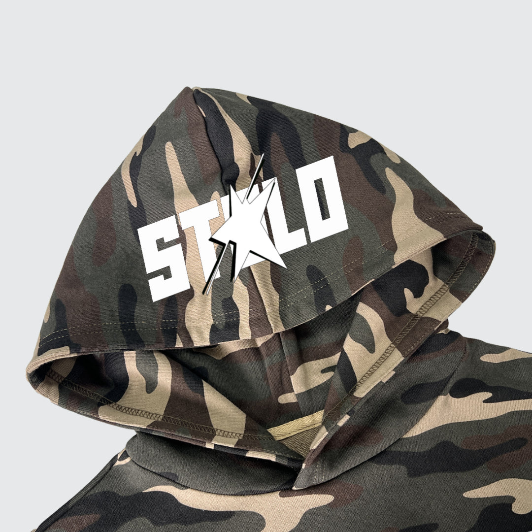 Stolo Clothing Co LOGO ARMY CAMO Heavyweight Hoodie (420 GSM)