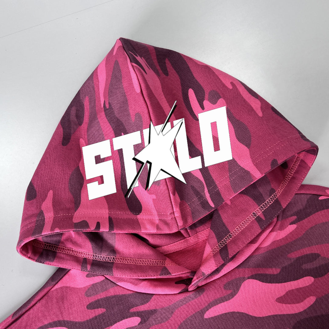 Stolo Clothing Co LOGO ROSE CAMO Heavyweight Hoodie (420 GSM)