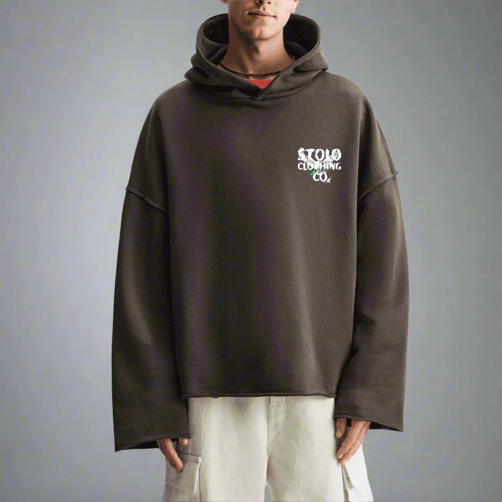 Stolo Clothing Co Birdies Minimalistic Super Oversized Boxy Hoodie