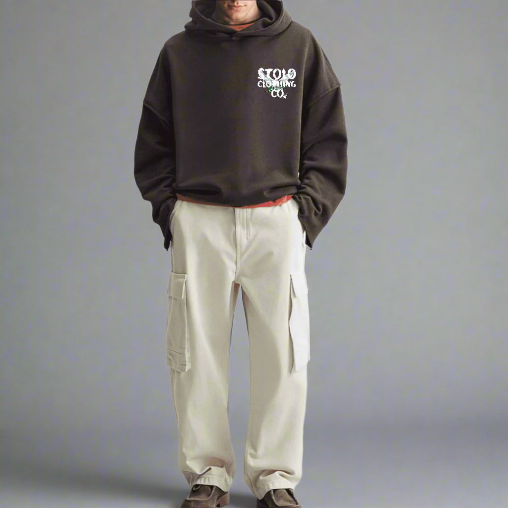 Stolo Clothing Co Birdies Minimalistic Super Oversized Boxy Hoodie