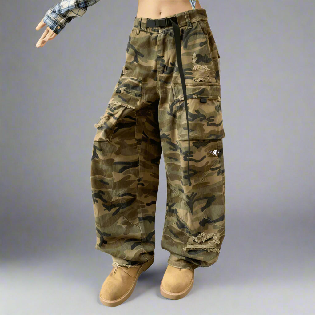 Stolo Clothing Co Essential Unisex Camouflage Baggy Jeans