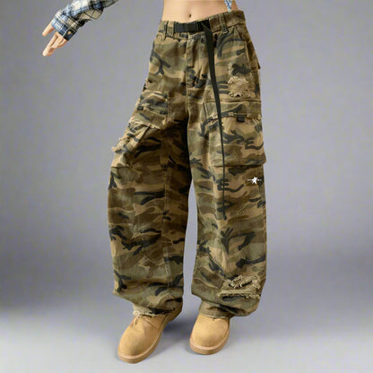 Stolo Clothing Co Essential Unisex Camouflage Baggy Jeans