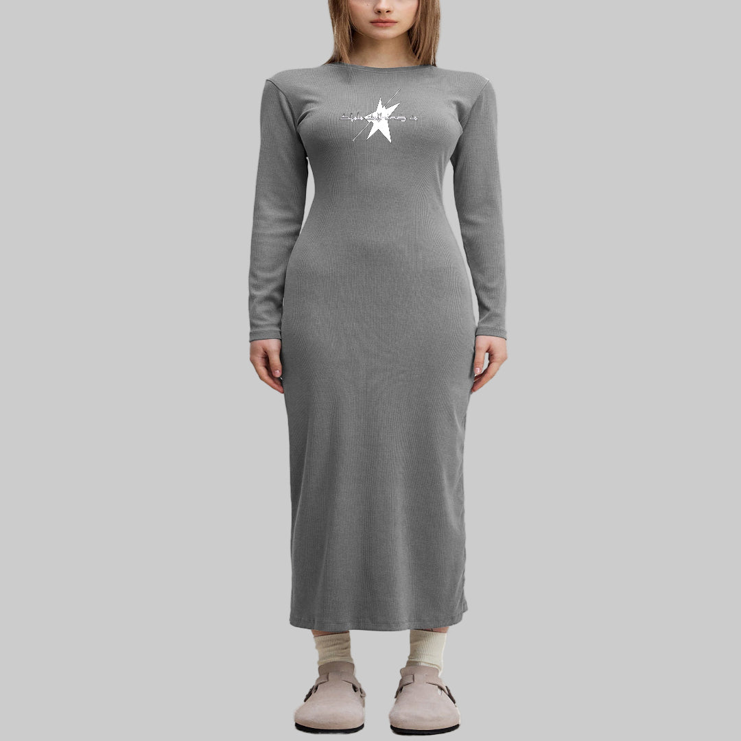 Stolo Clothing Co Essentials Dyed Washed Slit Maxi Dress