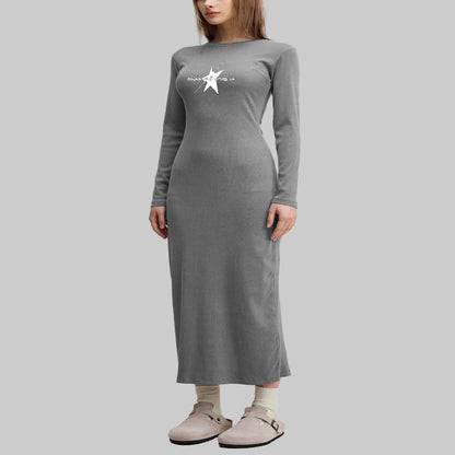 Stolo Clothing Co Essentials Dyed Washed Slit Maxi Dress