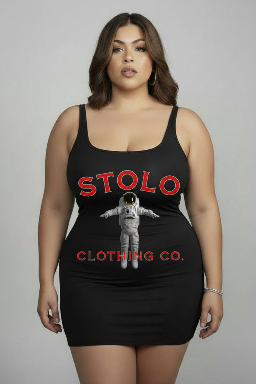Stolo Clothing Co ASTROKNOT Sheer Mesh Bodycon Dress