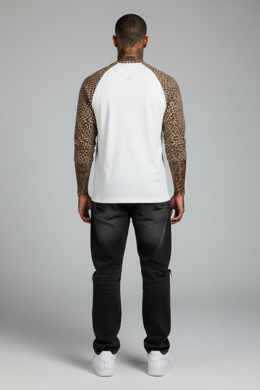 Stolo Clothing Co 2 FACED Leopard Sleeve Tee